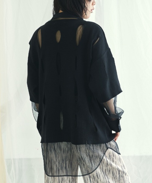 VACANCY(ヴァカンシー)の「グレーターホールオーバーニット(ニット/セーター・レディース・ホワイト/ブラック/ピンク/ブルー/ライトグリーン・FREE)」の17枚目の写真