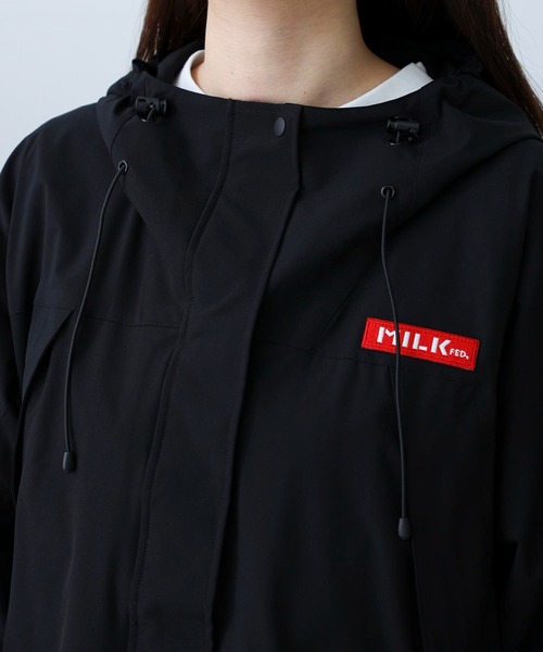 MILKFED.（ミルクフェド）の「BACK LOGO MOUNTAIN PARKA（ブルゾン・レディース・ブラック/グレー/レッド/オフホワイト・S/M）」の13枚目の写真