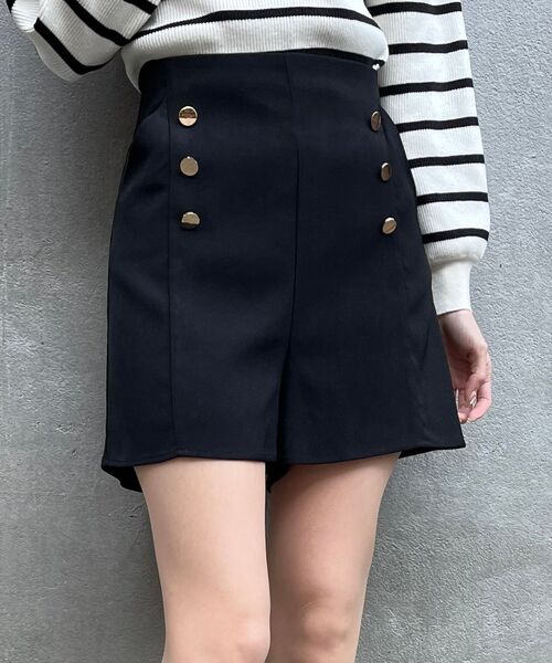 MAJESTIC LEGON（マジェスティックレゴン）の「classicショートパンツ（その他パンツ・レディース・ブラック/ネイビー/アイボリー・MEDIUM）」の2枚目の写真