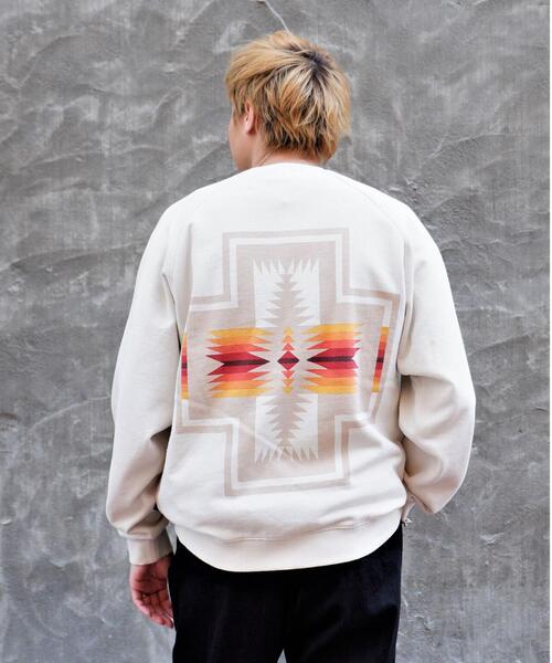 PENDLETON(ペンドルトン)の「PENDLETON/ペンドルトン Raglan Back Print Sweat Pullover ラグランバックプリントスウェットプルオーバー 2175-7008(スウェット・メンズ・ブラック/ブルー/アイボリー・MEDIUM/LARGE)」の10枚目の写真