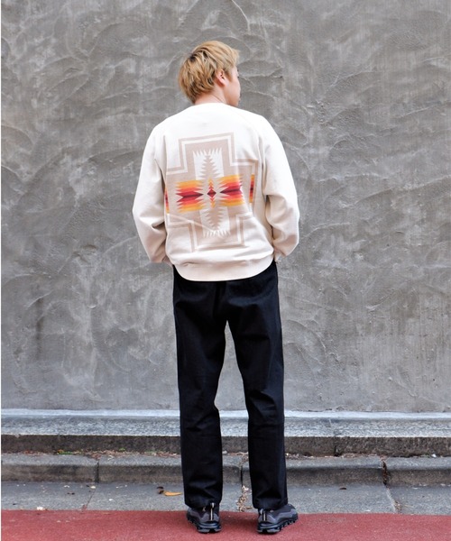 PENDLETON(ペンドルトン)の「PENDLETON/ペンドルトン Raglan Back Print Sweat Pullover ラグランバックプリントスウェットプルオーバー 2175-7008(スウェット・メンズ・ブラック/ブルー/アイボリー・MEDIUM/LARGE)」の20枚目の写真