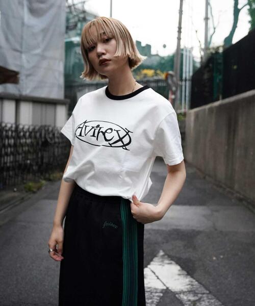 AVIREX（アヴィレックス）の「【WEB&DEPOT限定】AVIREX RINGER T-SHIRT/ アヴィレックス リンガーティーシャツ（Tシャツ/カットソー・レディース・イエロー/ブラック/ホワイト・FREE）」の21枚目の写真