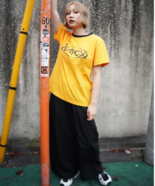 AVIREX（アヴィレックス）の「【WEB&DEPOT限定】AVIREX RINGER T-SHIRT/ アヴィレックス リンガーティーシャツ（Tシャツ/カットソー・レディース・イエロー/ブラック/ホワイト・FREE）」の8枚目の写真