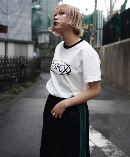 AVIREX（アヴィレックス）の「【WEB&DEPOT限定】AVIREX RINGER T-SHIRT/ アヴィレックス リンガーティーシャツ（Tシャツ/カットソー・レディース・イエロー/ブラック/ホワイト・FREE）」の10枚目の写真