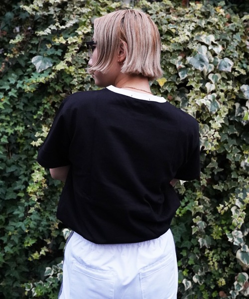 AVIREX（アヴィレックス）の「【WEB&DEPOT限定】AVIREX RINGER T-SHIRT/ アヴィレックス リンガーティーシャツ（Tシャツ/カットソー・レディース・イエロー/ブラック/ホワイト・FREE）」の15枚目の写真