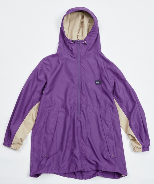 And A（アンドエー）の「AlexanderLeeChang アレキサンダーリーチャン / BIG ANORAK ハーフジップ 切り替えビッグアノラックパーカー オーバーサイズフーディー / AC032202（ナイロンジャケット・メンズ・パープル/ブラック/イエロー・2/3）」の10枚目の写真