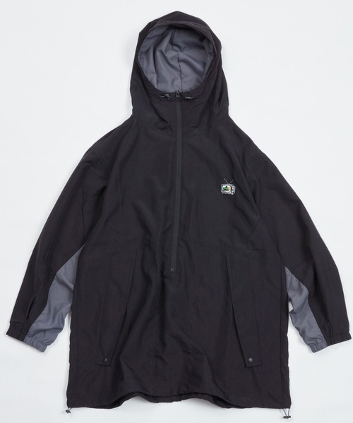 And A（アンドエー）の「AlexanderLeeChang アレキサンダーリーチャン / BIG ANORAK ハーフジップ 切り替えビッグアノラックパーカー オーバーサイズフーディー / AC032202（ナイロンジャケット・メンズ・パープル/ブラック/イエロー・2/3）」の11枚目の写真