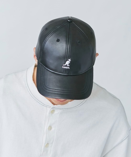 KANGOL（カンゴール）の「KANGOL SMU Faux Leather Baseball（キャップ
