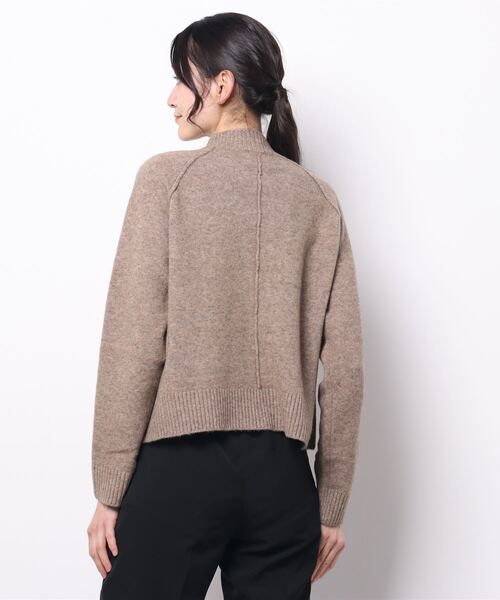 Abahouse Devinette（ドゥヴィネット）の「【Mylanka】ボトルネックニット（ニット/セーター・レディース・ピンク/モカ・フリー）」の4枚目の写真