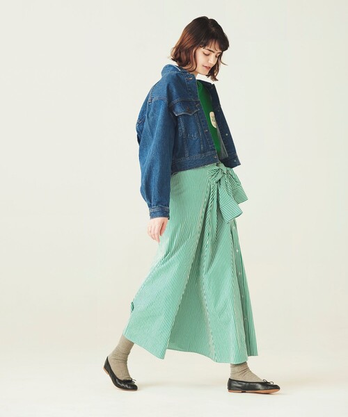 FREAK'S STORE（フリークスストア）の「SOMETHING × FREAK'S STORE/サムシング 別注DENIM JACKET/別注デニムジャケット（デニムジャケット・レディース・ブルー/ネイビー・ﾌﾘ-）」の3枚目の写真