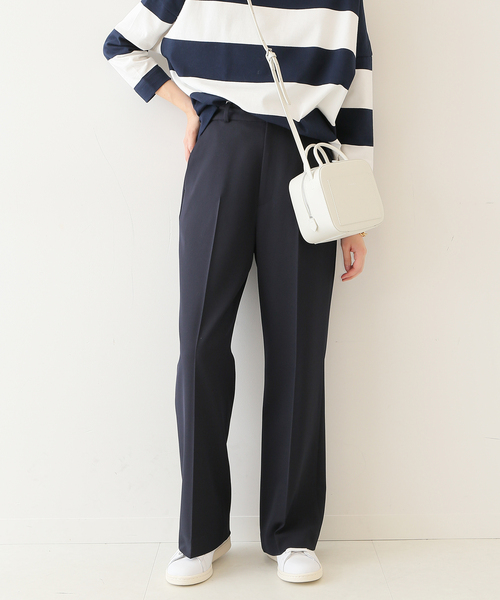 SLOBE IENA(スローブイエナ)の「カラーストレートパンツ◆(スラックス・レディース・グリーン/ネイビー/ピンク・34/36/38)」の3枚目の写真