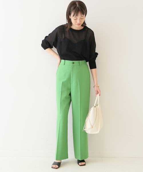 SLOBE IENA(スローブイエナ)の「カラーストレートパンツ◆(スラックス・レディース・グリーン/ネイビー/ピンク・34/36/38)」の20枚目の写真