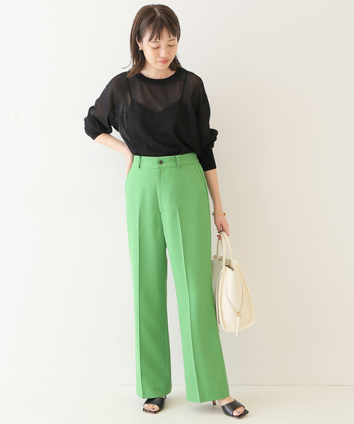 SLOBE IENA（スローブイエナ）の「カラーストレートパンツ