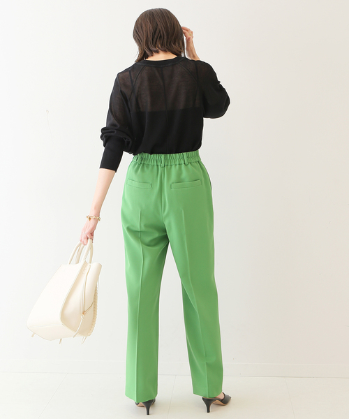 SLOBE IENA(スローブイエナ)の「カラーストレートパンツ◆(スラックス・レディース・グリーン/ネイビー/ピンク・34/36/38)」の17枚目の写真