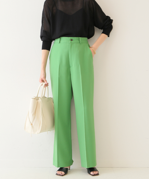 SLOBE IENA(スローブイエナ)の「カラーストレートパンツ◆(スラックス・レディース・グリーン/ネイビー/ピンク・34/36/38)」の16枚目の写真