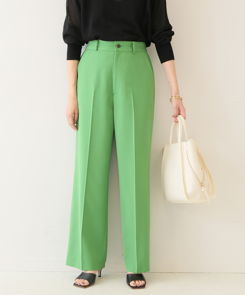 SLOBE IENA(スローブイエナ)の「カラーストレートパンツ◆(スラックス・レディース・グリーン/ネイビー/ピンク・34/36/38)」の15枚目の写真