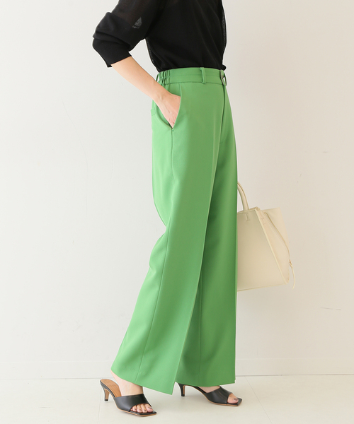 SLOBE IENA(スローブイエナ)の「カラーストレートパンツ◆(スラックス・レディース・グリーン/ネイビー/ピンク・34/36/38)」の14枚目の写真