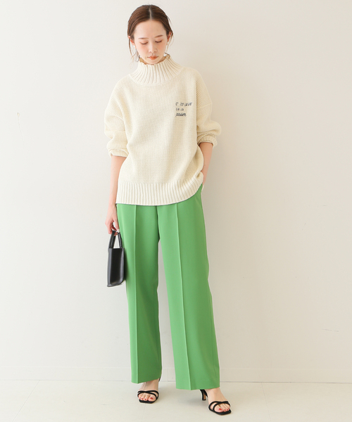 SLOBE IENA(スローブイエナ)の「カラーストレートパンツ◆(スラックス・レディース・グリーン/ネイビー/ピンク・34/36/38)」の12枚目の写真