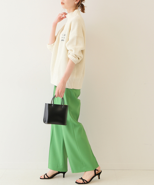 SLOBE IENA(スローブイエナ)の「カラーストレートパンツ◆(スラックス・レディース・グリーン/ネイビー/ピンク・34/36/38)」の11枚目の写真