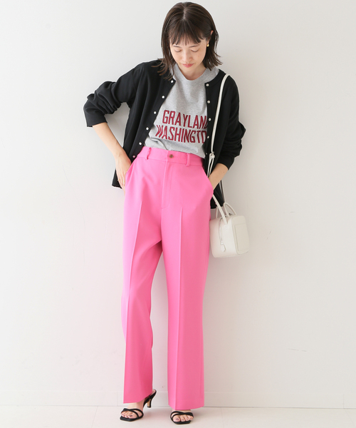 SLOBE IENA/スローブイエナ PEストレートパンツ 静電気防止加工 ３８ セール】カラーストレートパンツ◇（スラックス）｜SLOBE IENA