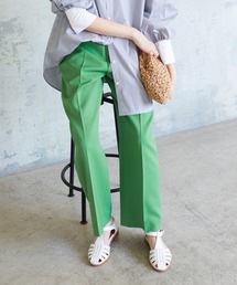 SLOBE IENA | カラーストレートパンツ【ウエストゴム/手洗い可能】◆(スラックス)