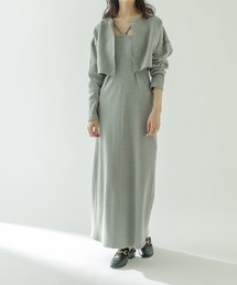 mystic | メランジワンピカーディガンSET(ワンピース)