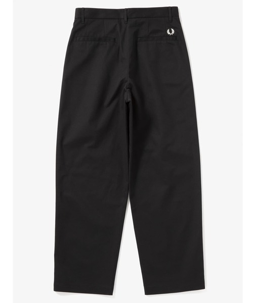 パンツ Fred Perry Twill Trousers BLACK, S size Fred Perry twill drawstring straight leg trousers in black