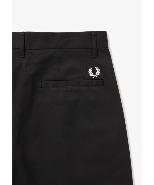 パンツ Fred Perry Twill Trousers BLACK, S size Fred Perry twill drawstring straight leg trousers in black