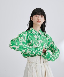 ADAM ET ROPE' | ブラッシュプリントシャツ(シャツ/ブラウス)