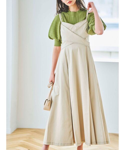 dazzlin(ダズリン)の「スカーフ付ランダムリブニット(ニット/セーター・レディース・アイボリー/ブラック/グリーン/ブルー・FREE)」の9枚目の写真