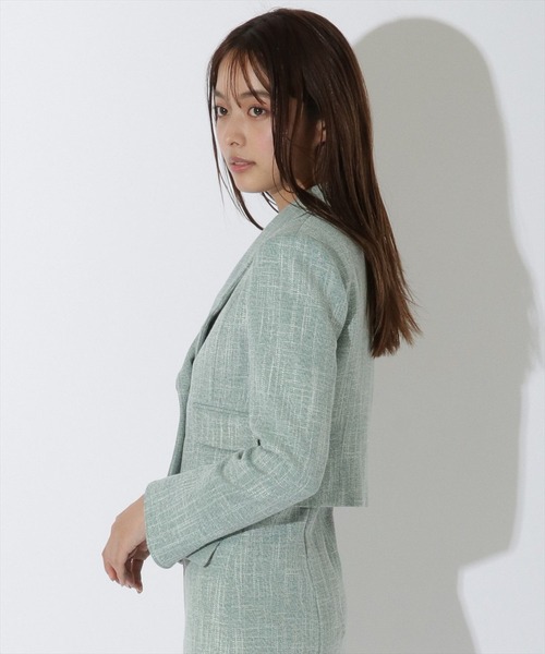 REDYAZEL（レディアゼル）の「ダブルボタンショートジャケット（テーラードジャケット・レディース・パープル/ブルー/グリーン・SMALL/MEDIUM）」の20枚目の写真