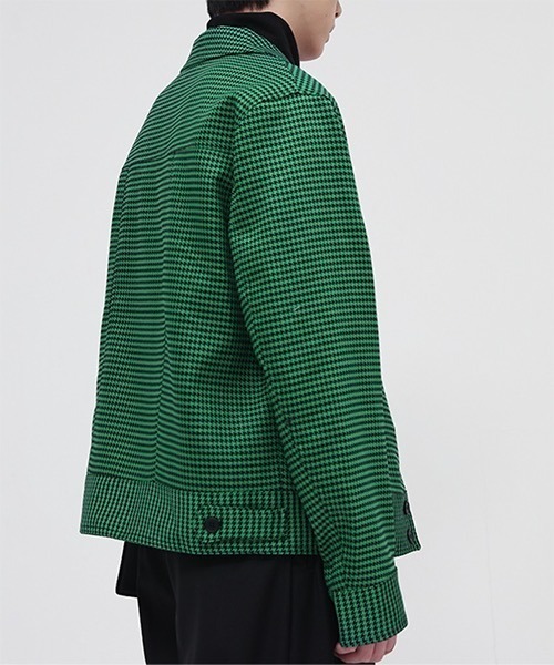 WESTBOY（ウエストボーイ）の「【WB ORIGINALS】Drop Shoulder Check Jacket WO22S1OT02（ブルゾン・メンズ・グリーン/ブラック・M/L/XL）」の5枚目の写真