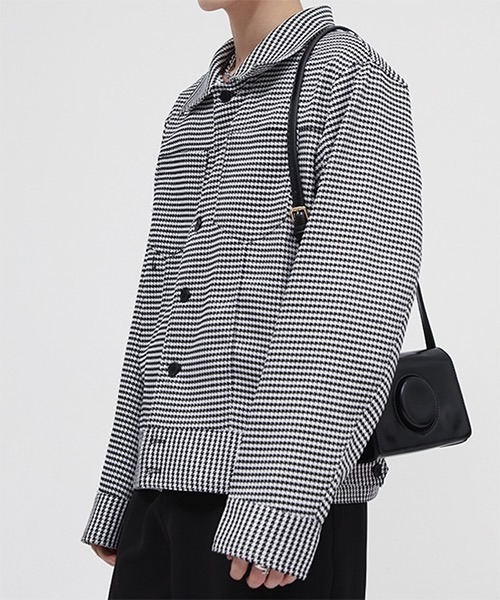 WESTBOY（ウエストボーイ）の「【WB ORIGINALS】Drop Shoulder Check Jacket WO22S1OT02（ブルゾン・メンズ・グリーン/ブラック・M/L/XL）」の9枚目の写真