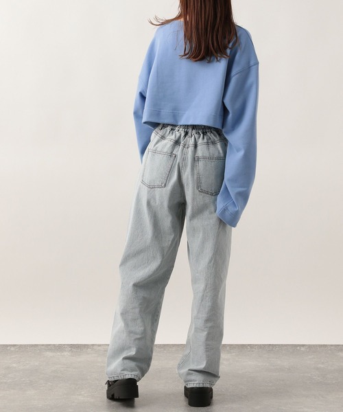 Heather（ヘザー）の「ショート丈スウェット　272275（スウェット・レディース・チャコールグレー/ライトグレー/ブルー・FREE）」の20枚目の写真