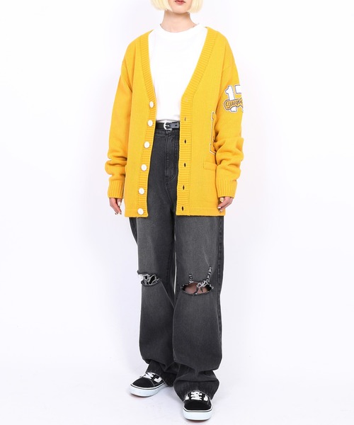 EXIEEE（イグジー）の「ダメージデニムパンツ（デニムパンツ・レディース・ブラック/ブルー・X-LARGE/SMALL/MEDIUM/LARGE）」の3枚目の写真