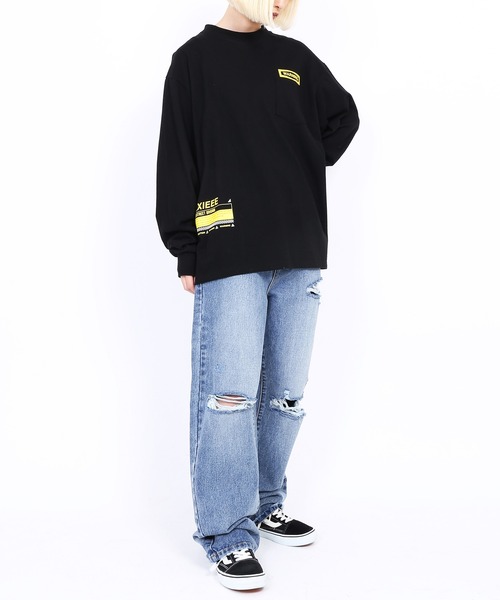 EXIEEE（イグジー）の「ダメージデニムパンツ（デニムパンツ・レディース・ブラック/ブルー・X-LARGE/SMALL/MEDIUM/LARGE）」の5枚目の写真