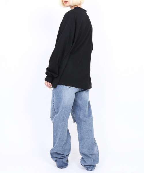 EXIEEE（イグジー）の「ダメージデニムパンツ（デニムパンツ・レディース・ブラック/ブルー・X-LARGE/SMALL/MEDIUM/LARGE）」の6枚目の写真