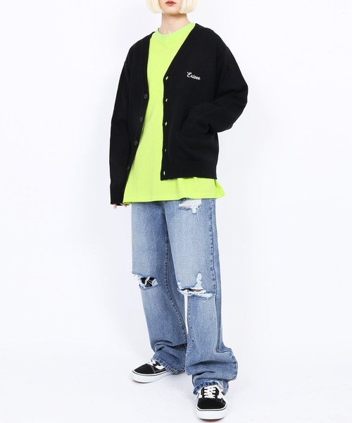 EXIEEE（イグジー）の「ダメージデニムパンツ（デニムパンツ・レディース・ブラック/ブルー・X-LARGE/SMALL/MEDIUM/LARGE）」の10枚目の写真