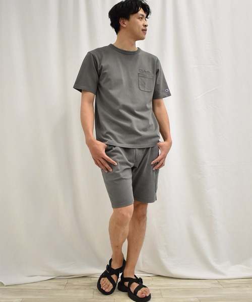 SPENDY'S Store（スペンディーズストア）の「<Champion/チャンピオン>胸ポケットTシャツ（Tシャツ/カットソー・メンズ・スミクロ/キャメル/カーキ・M/L/XL）」の21枚目の写真