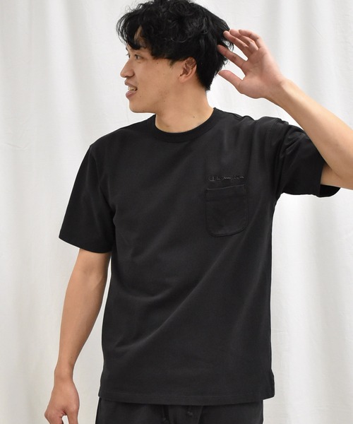 SPENDY'S Store（スペンディーズストア）の「<Champion/チャンピオン>胸ポケットTシャツ（Tシャツ/カットソー・メンズ・スミクロ/キャメル/カーキ・M/L/XL）」の8枚目の写真