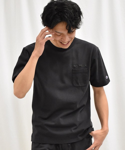 SPENDY'S Store（スペンディーズストア）の「<Champion/チャンピオン>胸ポケットTシャツ（Tシャツ/カットソー・メンズ・スミクロ/キャメル/カーキ・M/L/XL）」の9枚目の写真