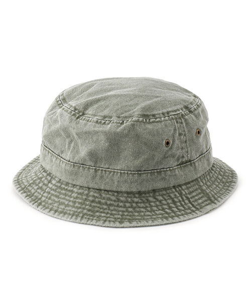 BEAVER（ビーバー）の「MEGA CAP/メガキャップ　Pigment Dyed Twill Washed Bucket Hat　ハット（ハット・メンズ・ブラック/ベージュ/オリーブ/イエロー/その他・LARGE）」の4枚目の写真