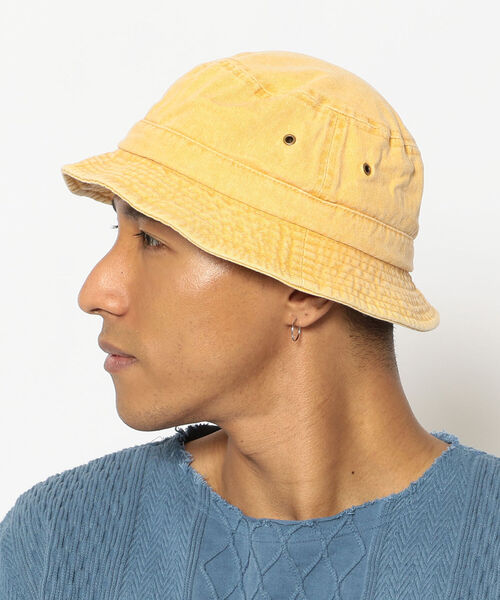 BEAVER（ビーバー）の「MEGA CAP/メガキャップ　Pigment Dyed Twill Washed Bucket Hat　ハット（ハット・メンズ・ブラック/ベージュ/オリーブ/イエロー/その他・LARGE）」の11枚目の写真