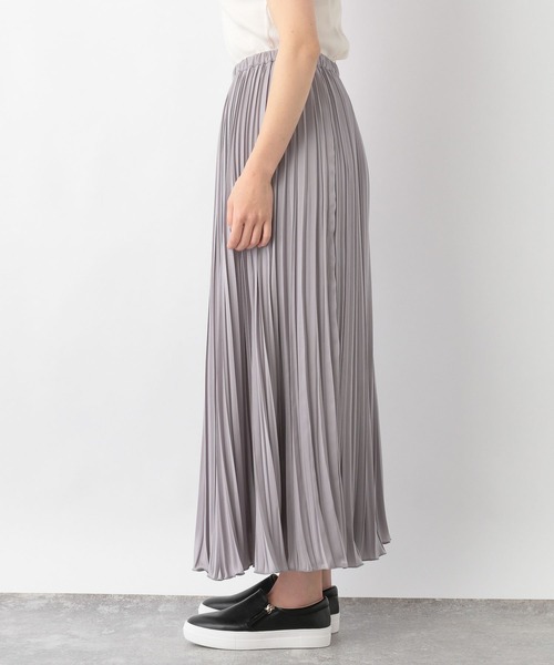 極美品✨定価約4万 ルルウィルビー ボーダーフラワーランダム消しプリーツスカート 極美品✨定価約4万 ルルウィルビー ボーダーフラワーランダム