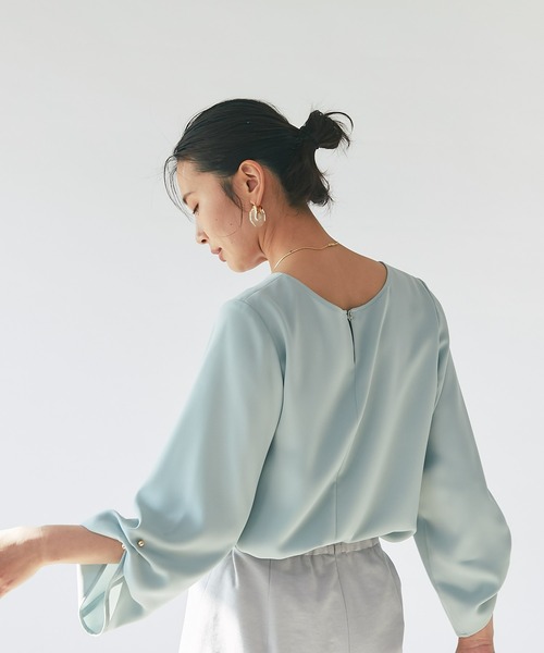 RIVE DROITE（リヴドロワ）の「タックパーツブラウス（シャツ/ブラウス・レディース・アイボリー/ベージュ/ミント・38/36）」の13枚目の写真