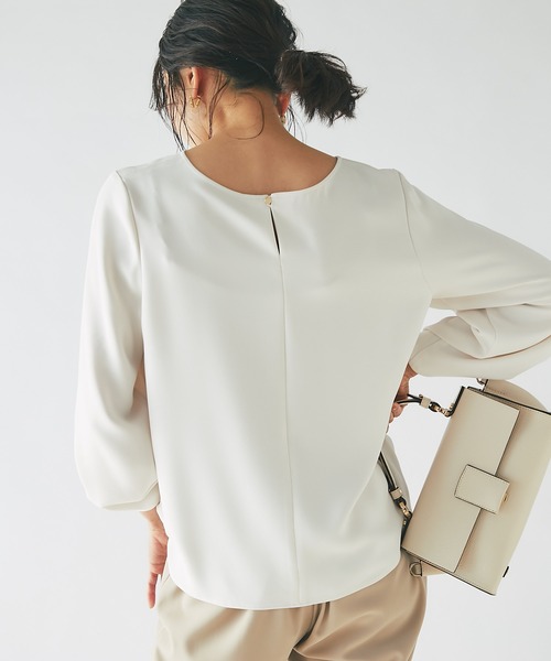 RIVE DROITE（リヴドロワ）の「タックパーツブラウス（シャツ/ブラウス・レディース・アイボリー/ベージュ/ミント・38/36）」の11枚目の写真