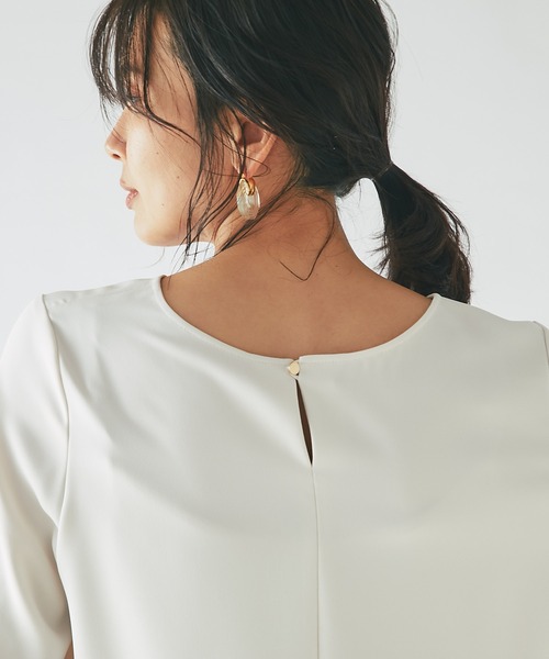 RIVE DROITE（リヴドロワ）の「タックパーツブラウス（シャツ/ブラウス・レディース・アイボリー/ベージュ/ミント・38/36）」の12枚目の写真