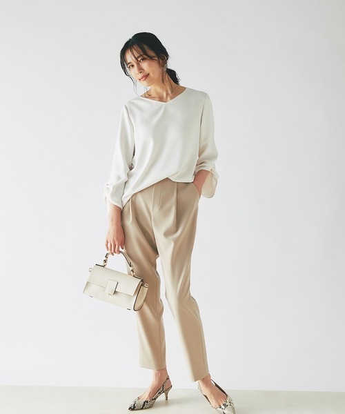 RIVE DROITE（リヴドロワ）の「タックパーツブラウス（シャツ/ブラウス・レディース・アイボリー/ベージュ/ミント・38/36）」の16枚目の写真