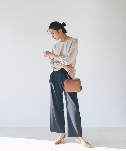 RIVE DROITE（リヴドロワ）の「タックパーツブラウス（シャツ/ブラウス・レディース・アイボリー/ベージュ/ミント・38/36）」の19枚目の写真