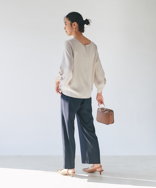 RIVE DROITE（リヴドロワ）の「タックパーツブラウス（シャツ/ブラウス・レディース・アイボリー/ベージュ/ミント・38/36）」の21枚目の写真